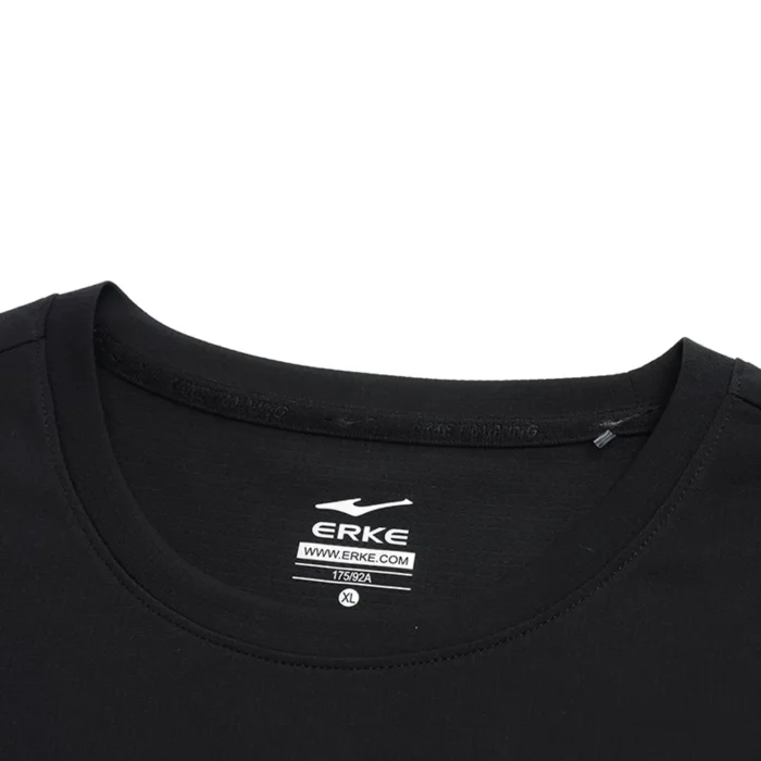 ERKE Mens Crew Neck T-Shirt – Black 11223202383-002 - Image 5